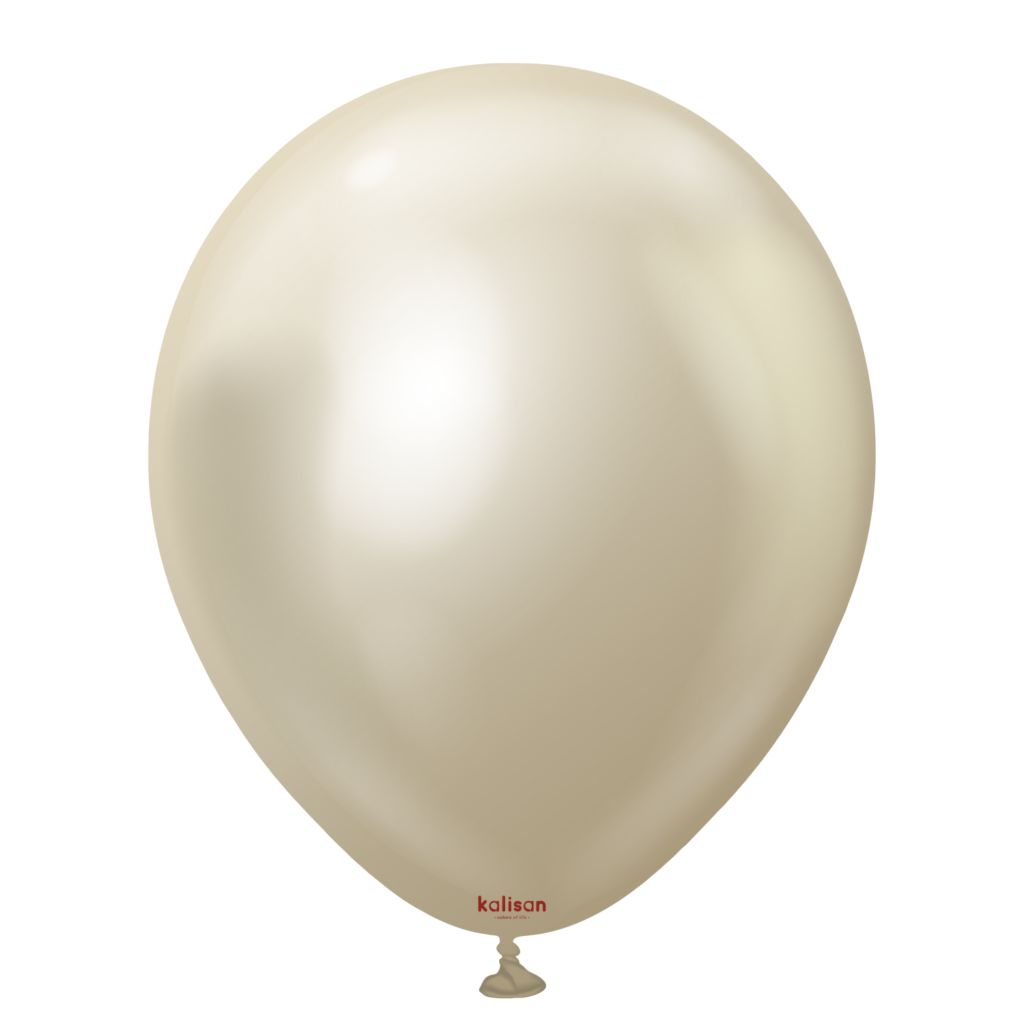 Balon Mirror White gold 12"