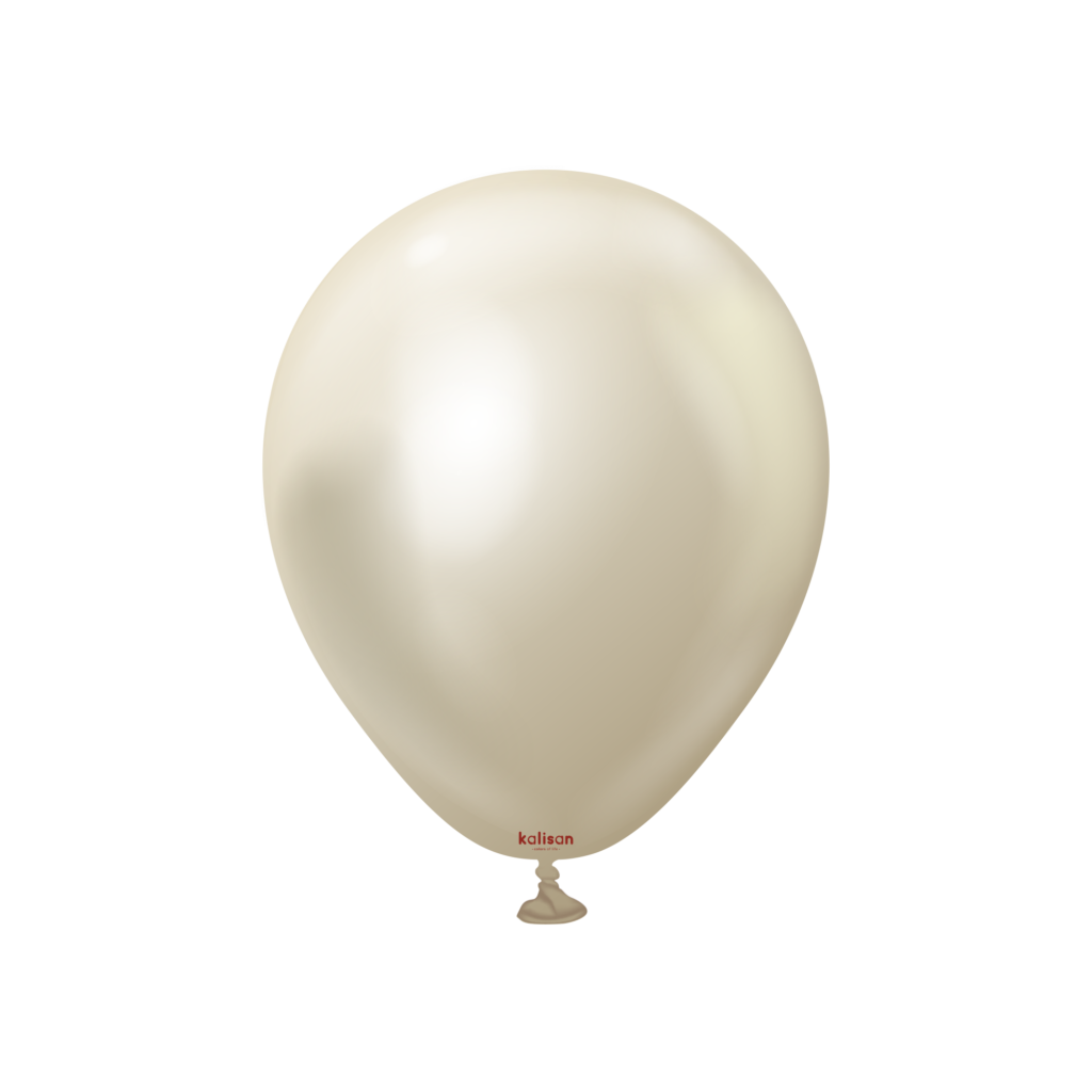 Balon Mirror White gold 5"