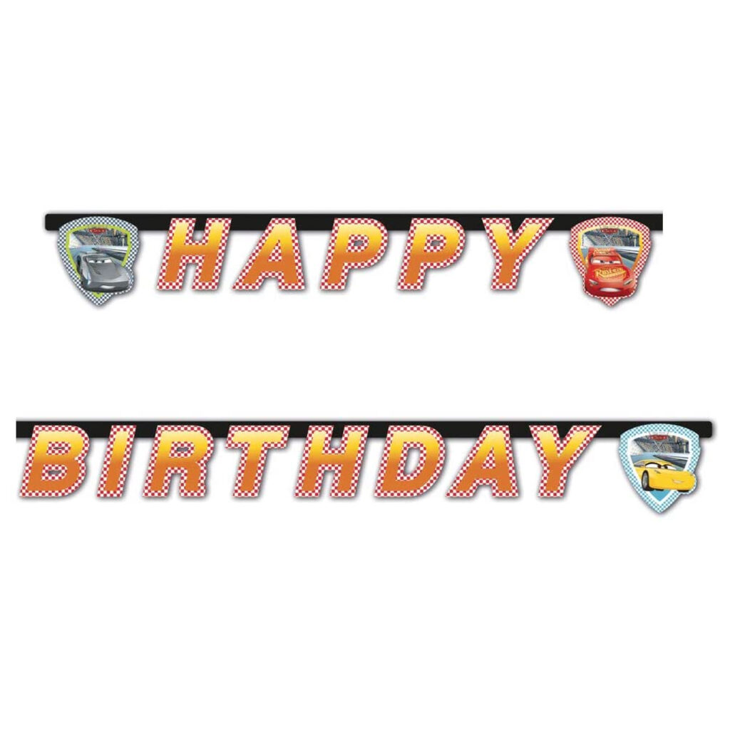 Cars "Happy Birthday" baner