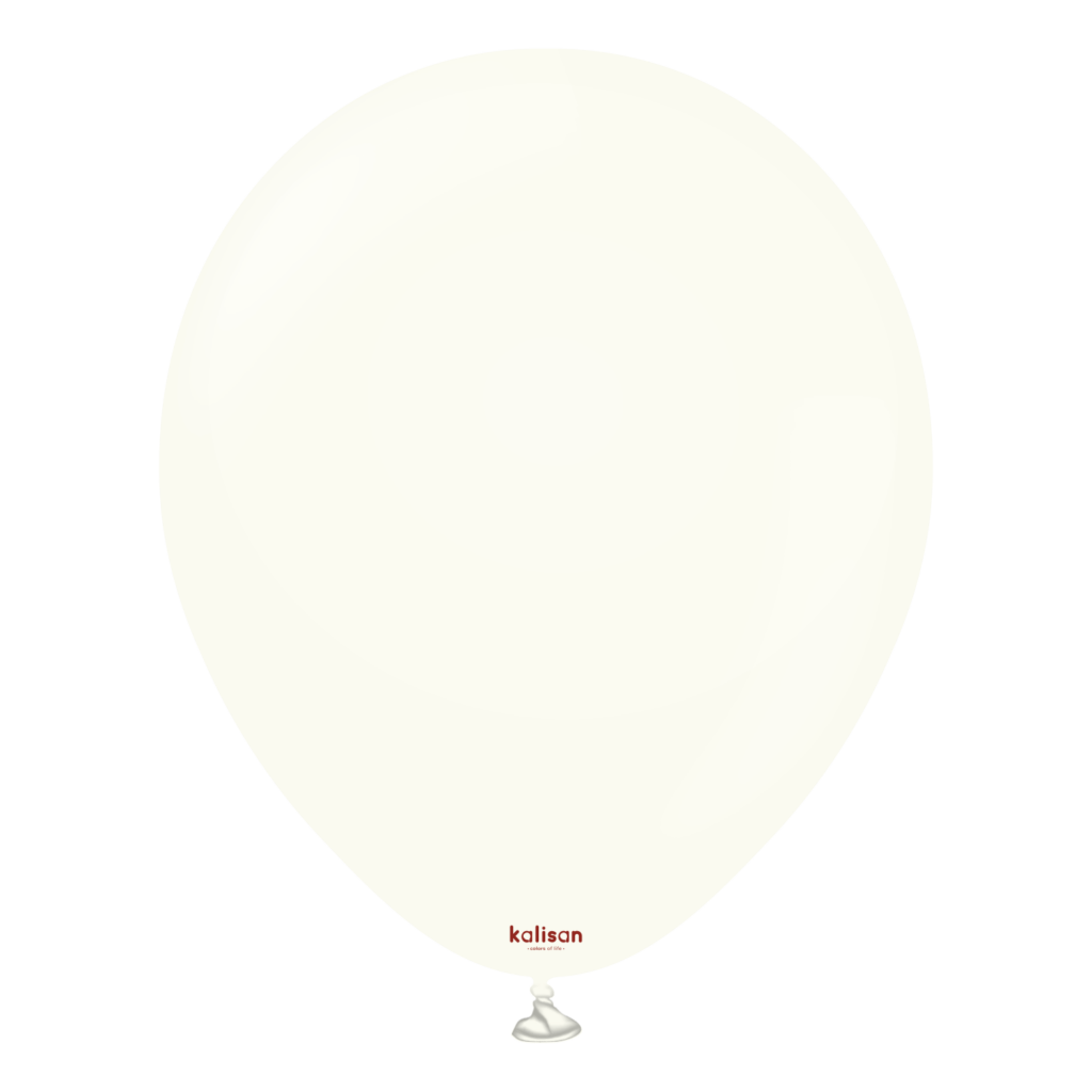 Balon Retro White 12"