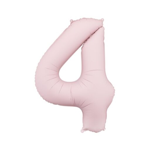 Svijetlorozi balon broj 4
