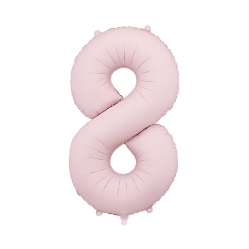 Svijetlorozi balon broj 8