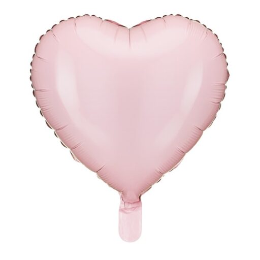 Svijetlorozi balon u obliku srca