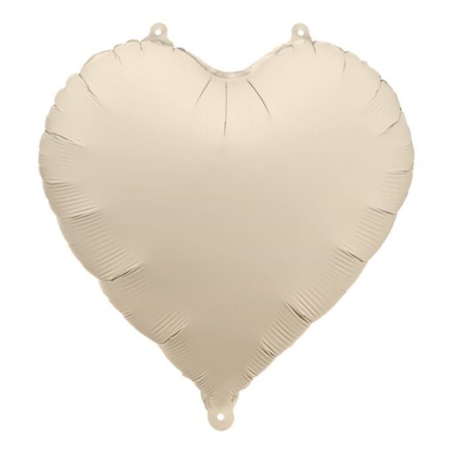 Bež balon u obliku srca