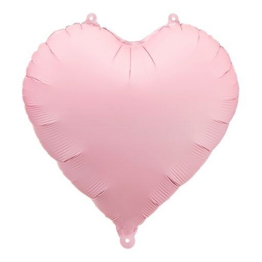 Rozi balon u obliku srca