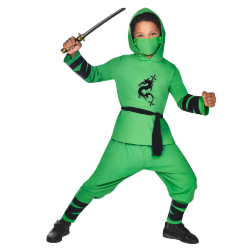 Kostim Ninja Warrior zeleni 4 - 6 godina