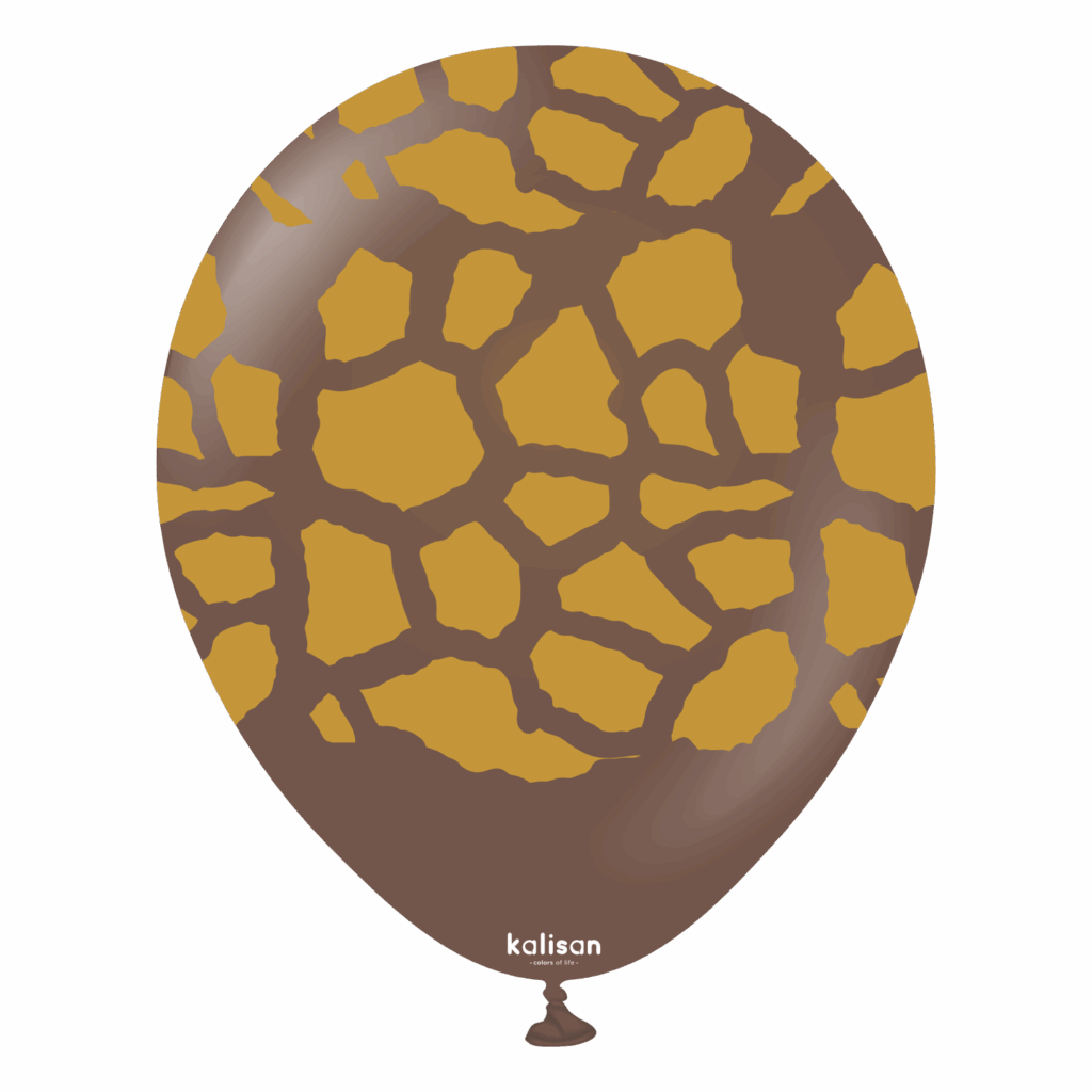 Balon Safari giraffe Chocolate brown 12"