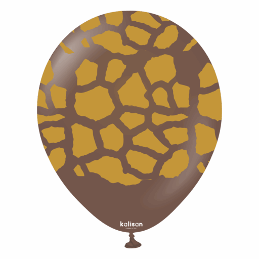 Balon Safari giraffe Chocolate brown 12"