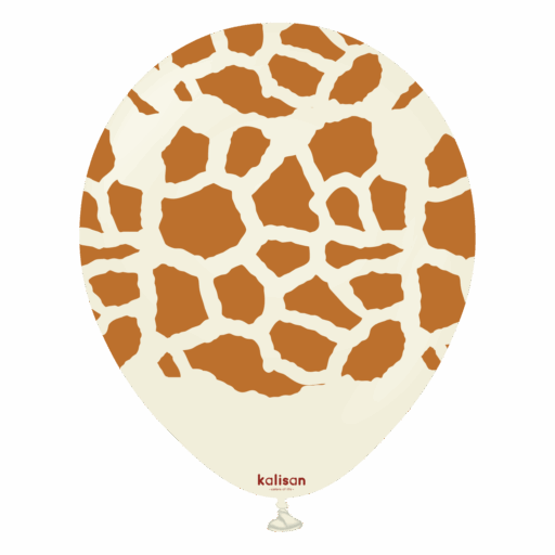 Balon Safari giraffe White sand 12"