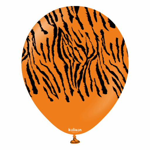 Balon Safari tiger Orange 12"