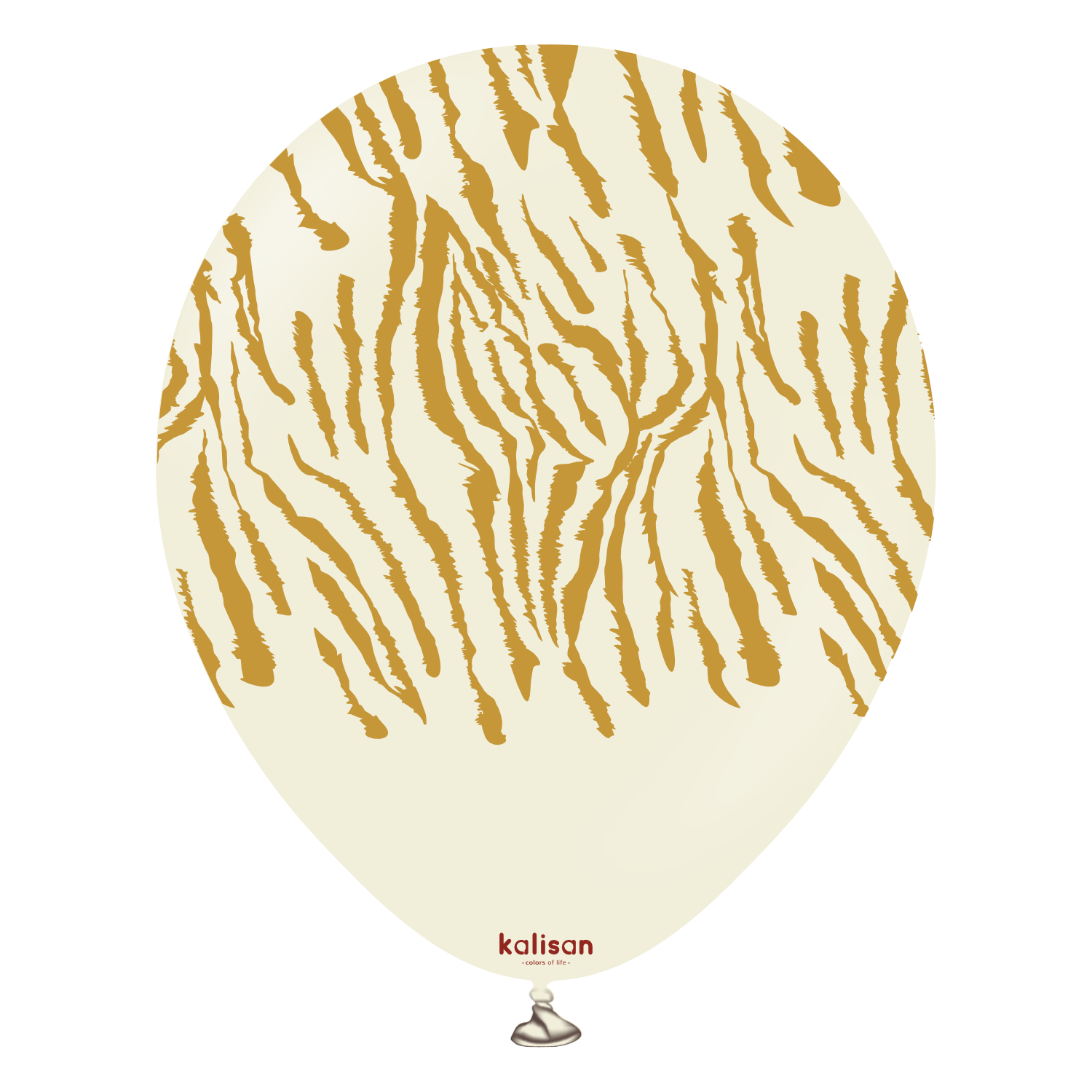 Balon Safari tiger White sand 12"