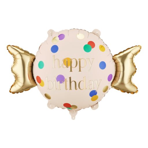 Balon Happy birthday bombon