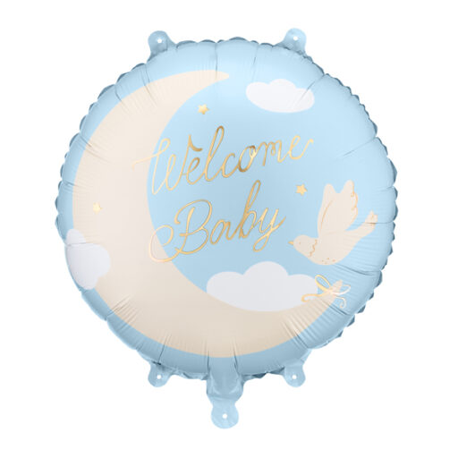 Balon Welcome baby plavi