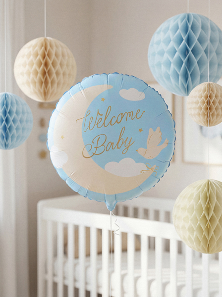 Balon Welcome baby plavi - Image 2