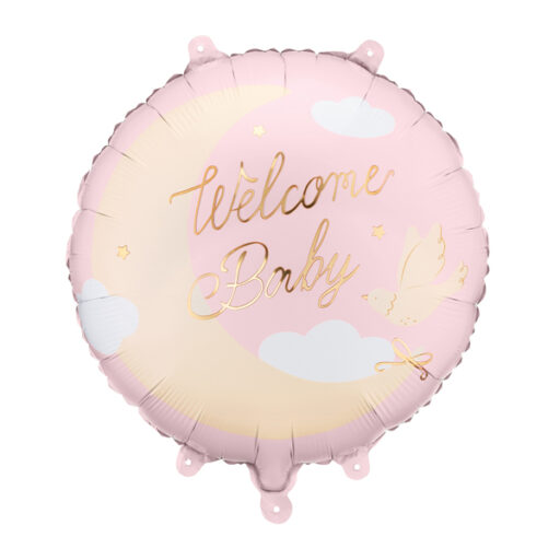 Balon Welcome baby rozi