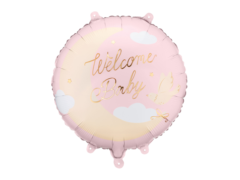 Balon Welcome baby rozi