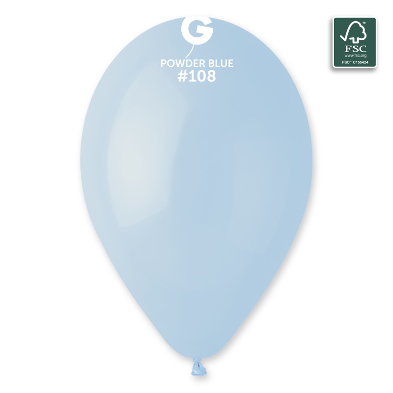 Balon Powder blue 12"