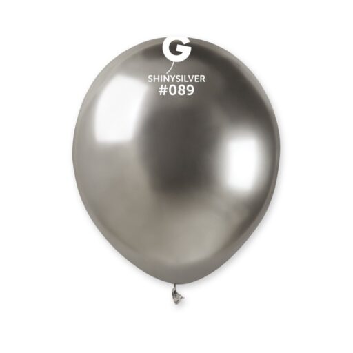Balon Shiny silver 5"