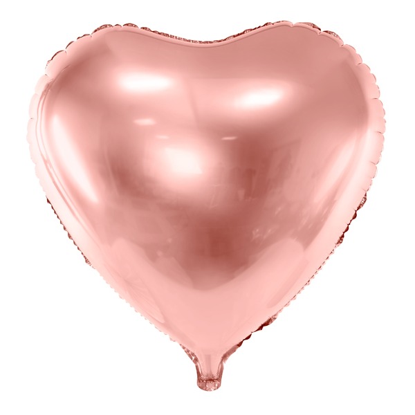 Rose gold balon u obliku srca