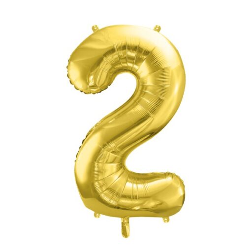 Svijetlozlatni balon broj 2