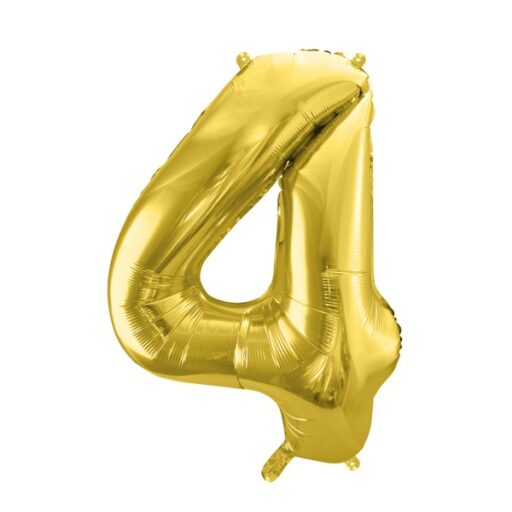 Svijetlozlatni balon broj 4