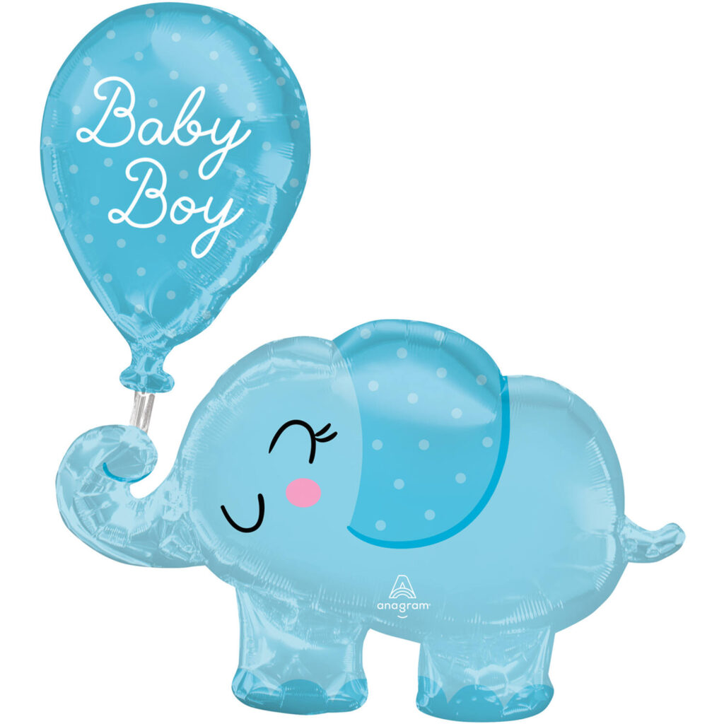 Balon slon Baby boy plavi