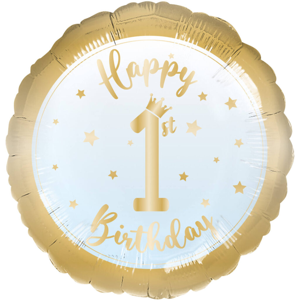 Balon Happy 1st bday plavi