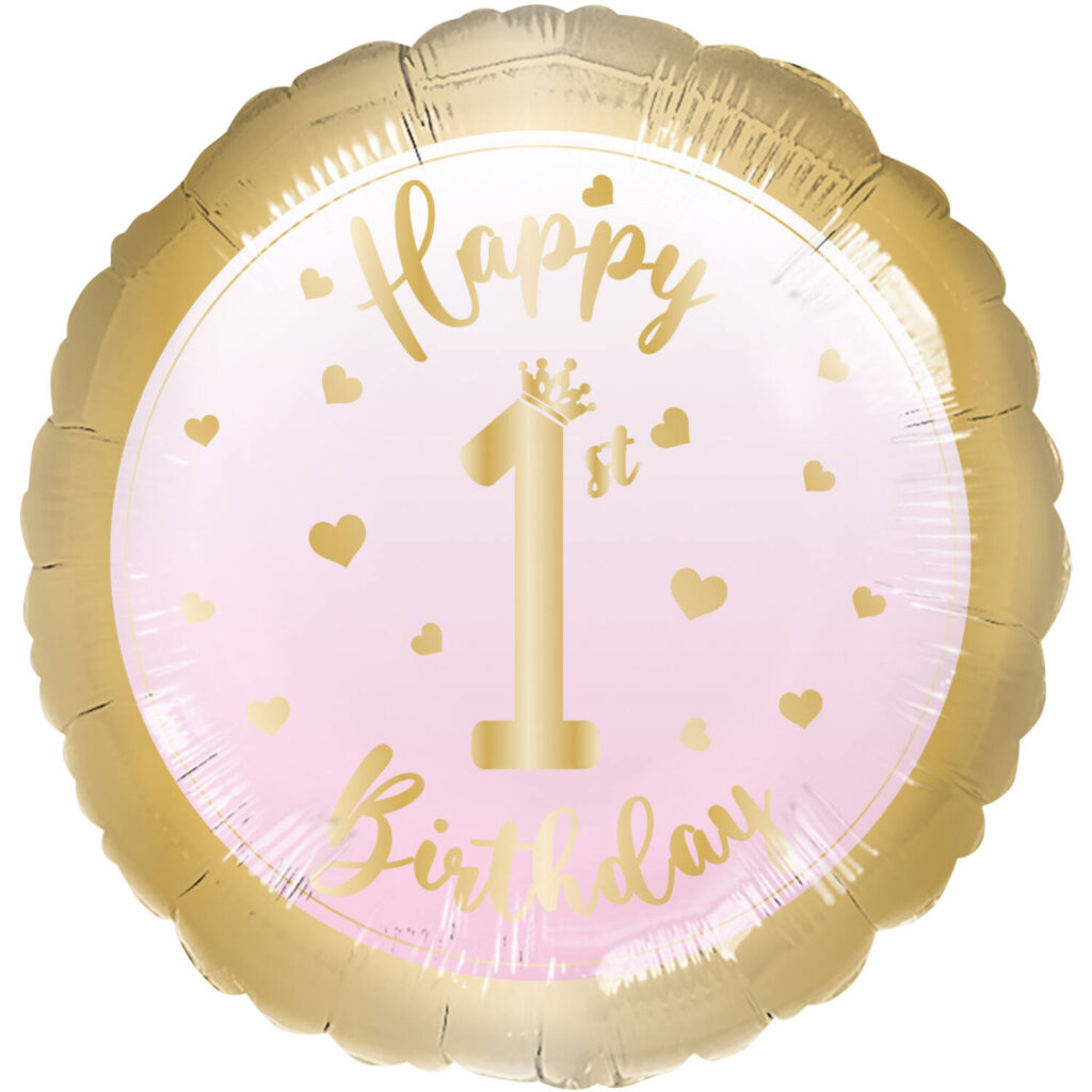 Balon Happy 1st bday rozi