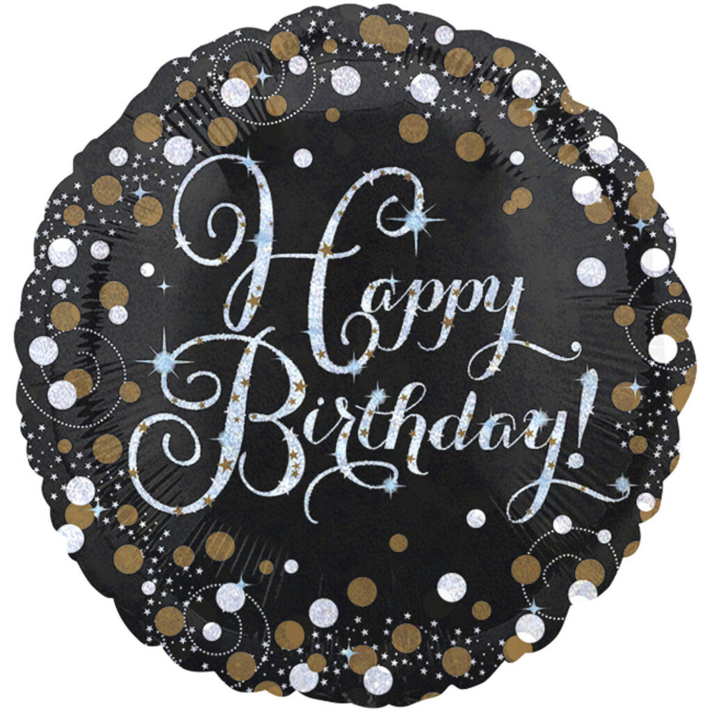 Balon Happy birthday sparkling